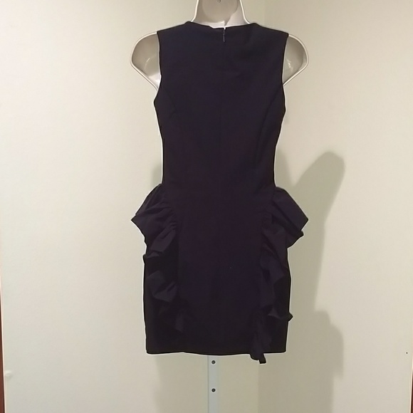 ASOS PENCIL DRESS WITH RUFFLE DETAIL - Picture 2 of 7